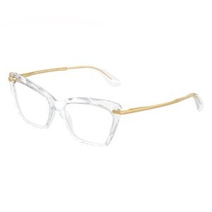 Dolce & Gabbana DG5025 Cat Eye Eyeglasses Frames Gold Accent 53-15-140 Crystal